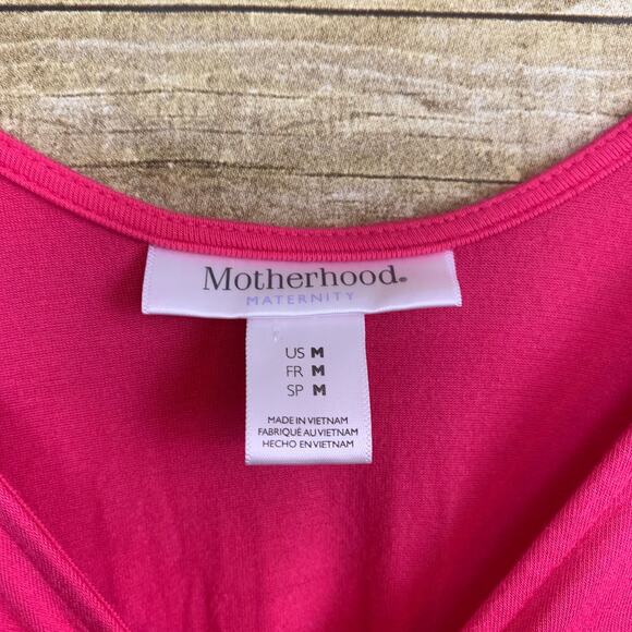 Motherhood Flutter Sleeve Maternity Dress Pink Size Medium - Picture 4 of 4